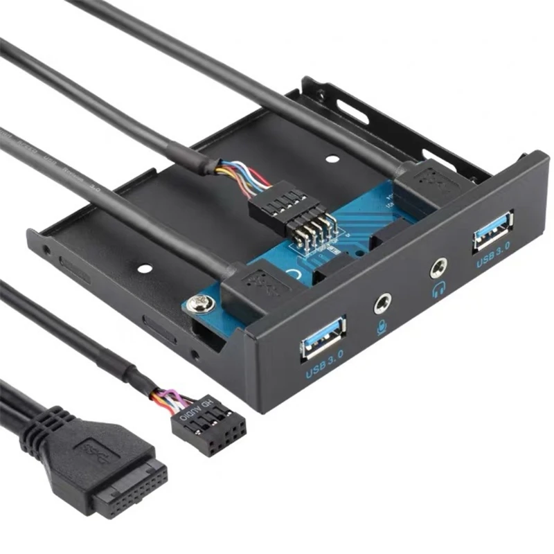 

3,5-дюймовый 19pin для Usb3.0 Hub 3,5 мм Usb 3,5 Передняя панель расширения флоппи-накопителя SSD 95AF