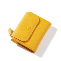 small pu leather women wallet mini lady coin purse pocket yellow female wallet girl purse brand designer women purse