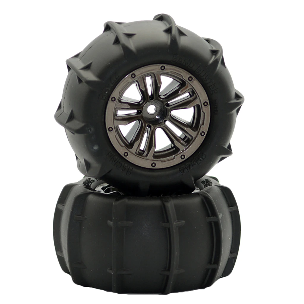 

2 x Tires Remote Control Monster Truck Car Wheel Type RC Model Vehicle Parts