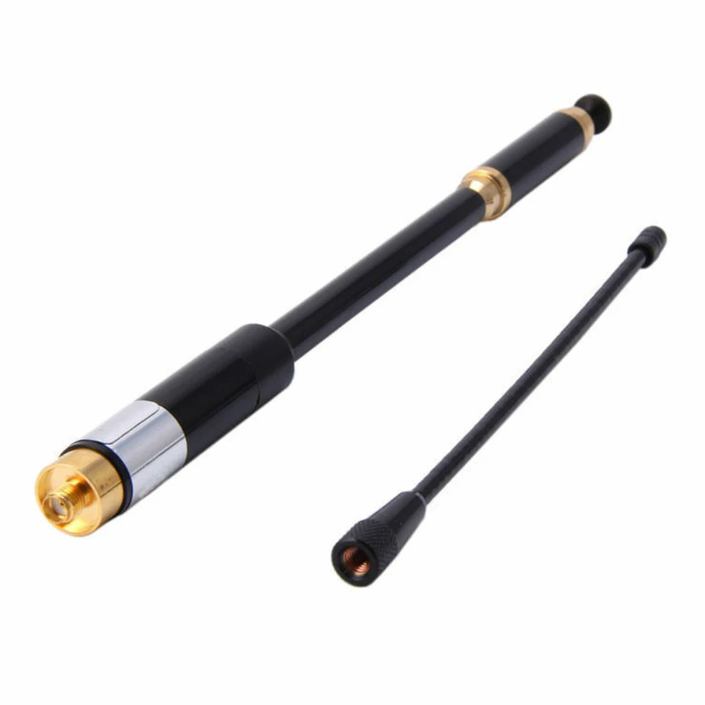 

High Walkie Talkie Antenna Portable Metal Accessories Extendable Whip Handheld Dual Band Radio 50W SMA-Female For Baofeng