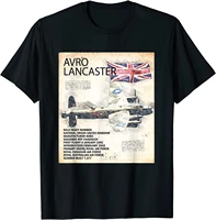 lancaster bomber airplane raf aircraft ww2 plane aeroplane men t shirt short casual 100 cotton shirts