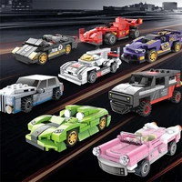 diy world famous car model f1 racing supercar building block set kit building blocks classic moc model toys for kids