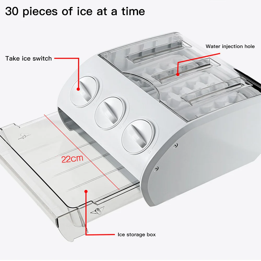 Многофункциональный полуавтоматический контейнер для льда морозостойкий