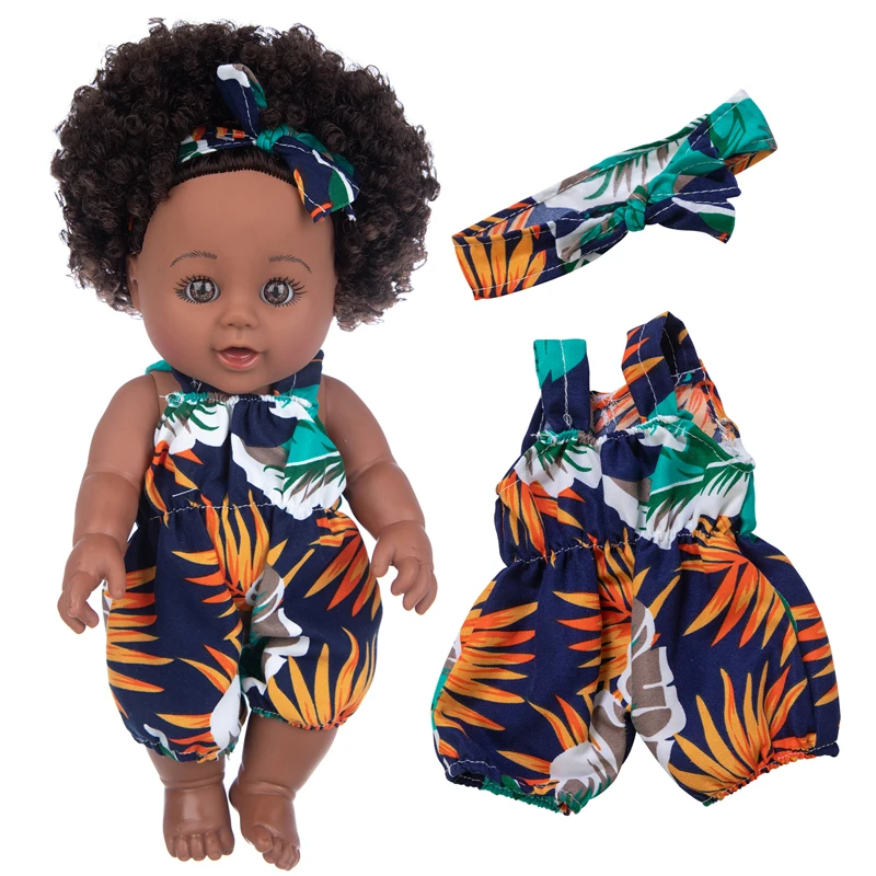 

The fashion12Inblack doll Movable Joint Toy Christmas Best Gift For Baby Girl Mini Cute Explosive hairstyle Doll Children Gift