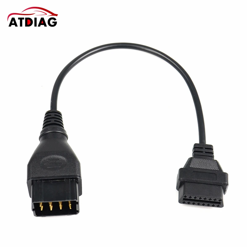 A + качество конвертер Кабель газ 12 контактный 12Pin мужской to OBD DLC 16 Pin 16Pin женский OBD2