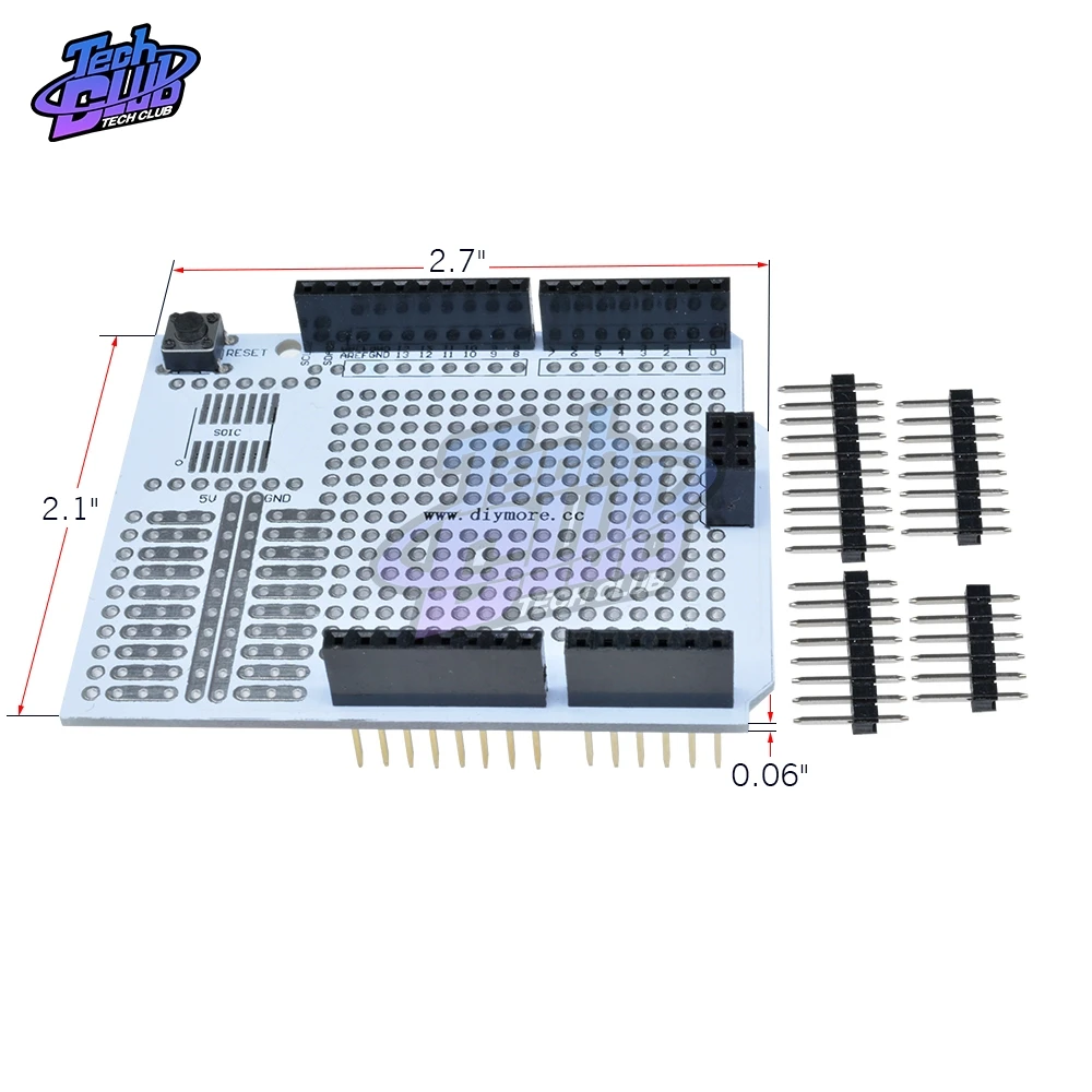 Макетная плата для разработки прототипов печатных плат расширения макетная