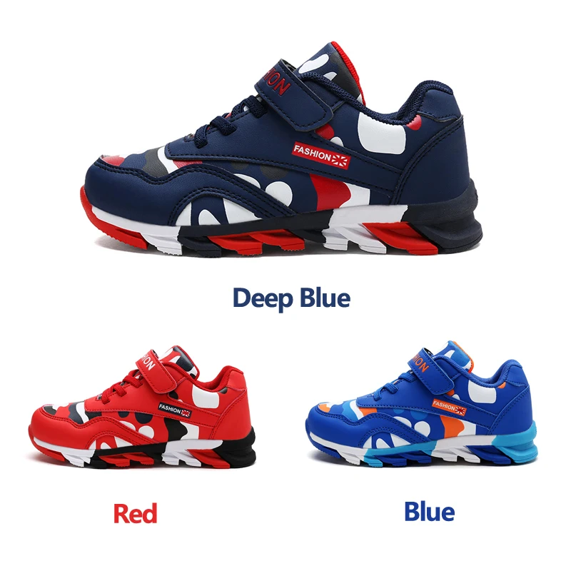 

Kids Shoes Boys Fashion Camouflage Breathable Sneakers Loop Sport Running Children Shoes High Quality Girls Casual Shoes