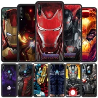 avenger iron man phone case for huawei y6 y7 y9 2019 y5p y6p y8s y8p y9a y7a mate 40 pro plus 20 10 lite p30lite coque cover bag