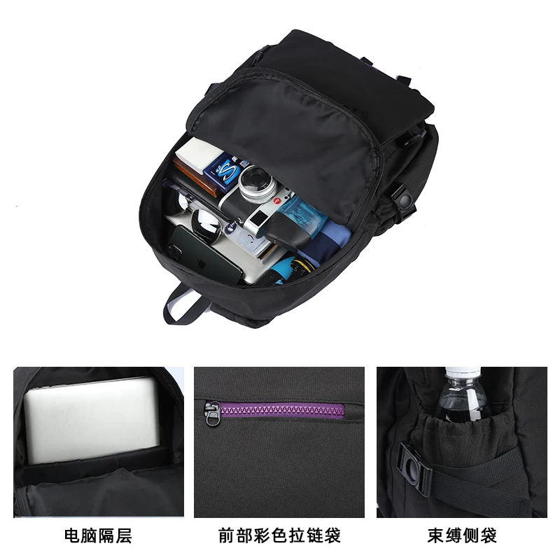 Canvas Backpack school bookbags girls waterproof Fashion Women Backpack College student Bag Simple Wind Travel Backpack Mochila