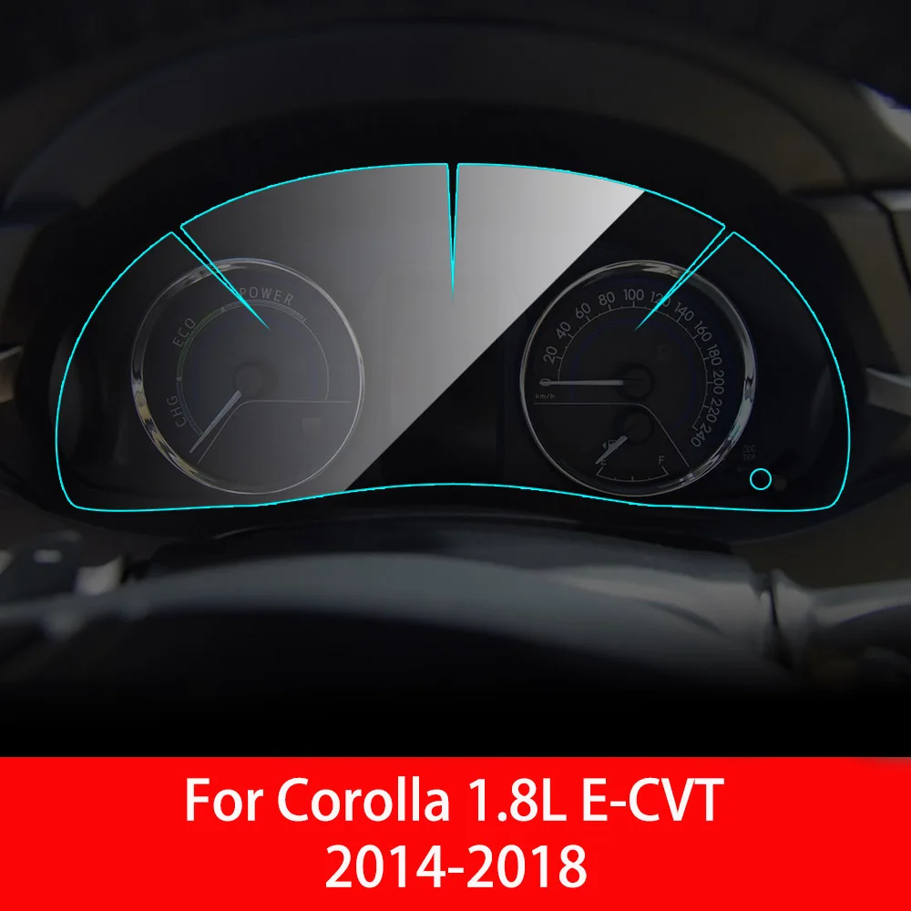 For Corolla 1.8L Автомобильная панель инструментов, Защитная пленка для Toyota Corolla Camry Rav4 C HR Cruiser, интерьерная защитная пленка из ТПУ, автомобильные аксессуары - Название цвета: For Corolla 1.8L