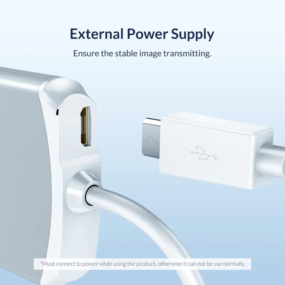 Адаптер ORICO для iphone Mini на USB кабель адаптеры планшета 1080P HD подключение ТВ проектор