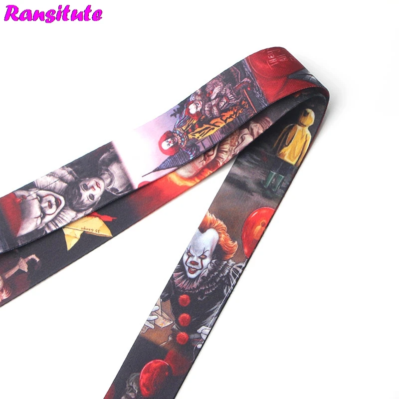 20 шт./компл. брелок для телефона с изображением фильма клоуна ID-карты ремешок в