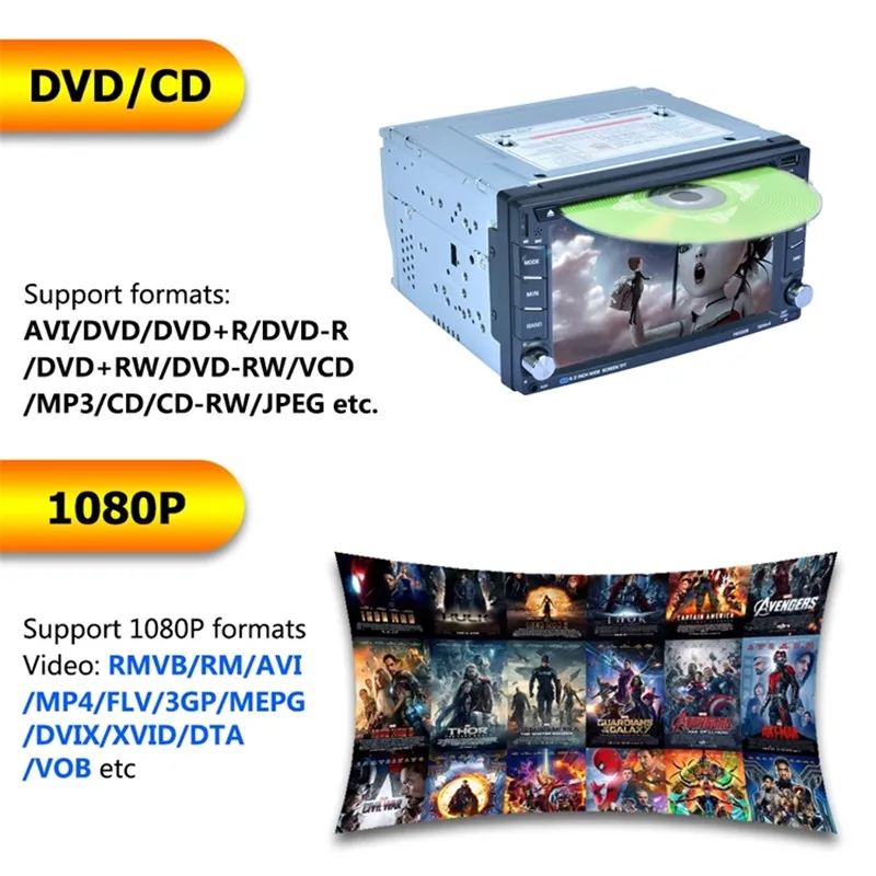 LAESD WINCE 6 1 Универсальный Автомобильный dvd плеер мультимедийный стерео сенсорный