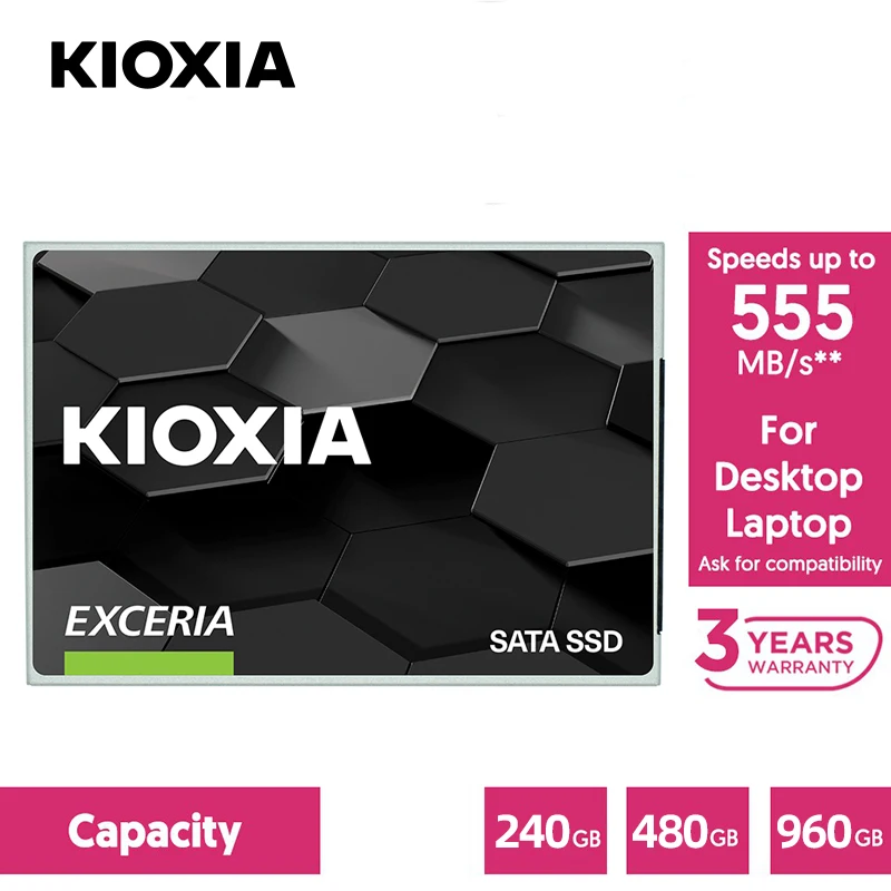 Твердотельный накопитель Kioxia TC10 внутренний SSD 2 5 дюйма SATA III HDD 240 ГБ 480 960