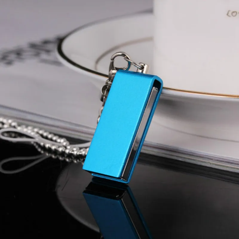 Креативный брелок из металла USB флэш накопитель поворотный флеш 4GB/8GB/16GB/32GB/64GB