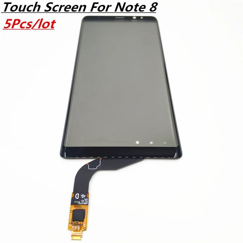 5 шт./лот сенсорный экран 6 3 &quotдля samsung Note 8 дигитайзер стеклянная панель для Galaxy