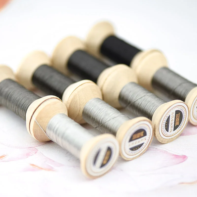 Leaden серая вышивка/практичная мини-катушка/Сучжоу вышивка нить/Сделай сам Обычная