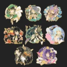 Популярные игры Keqing Zhong Li коллекция Genshin ударопрочные эмалированные Значки украшения для одежды рюкзака подарки для друзей