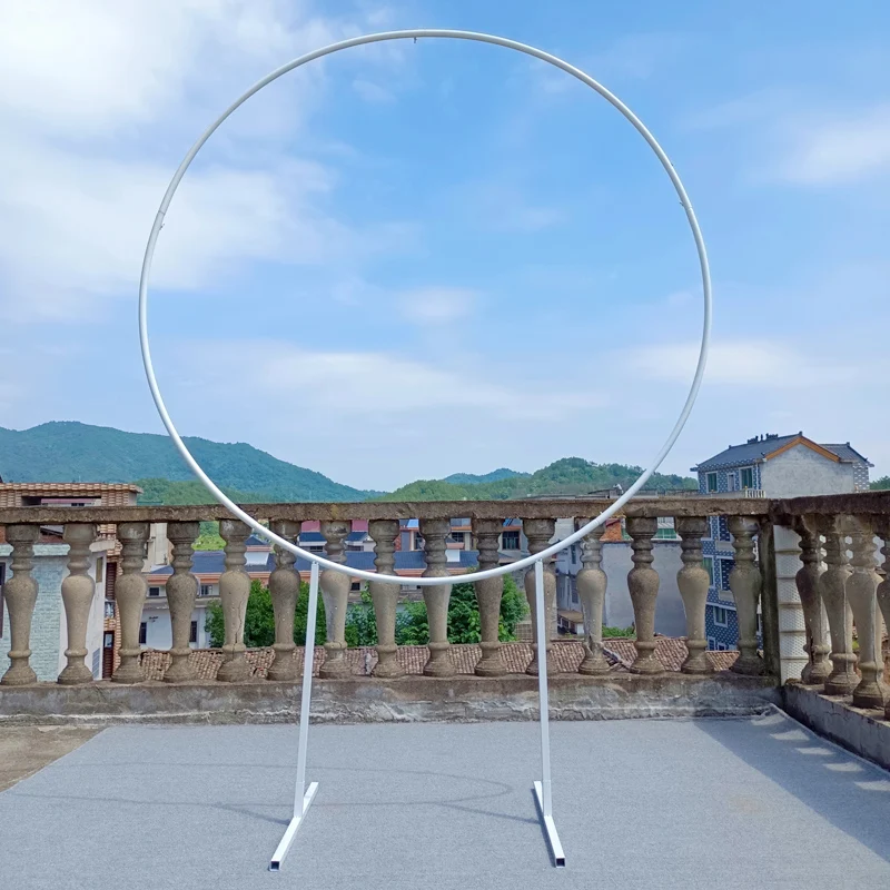 Увеличенный круглый фон Свадьба Арка круглая стойка детский душ декорация на