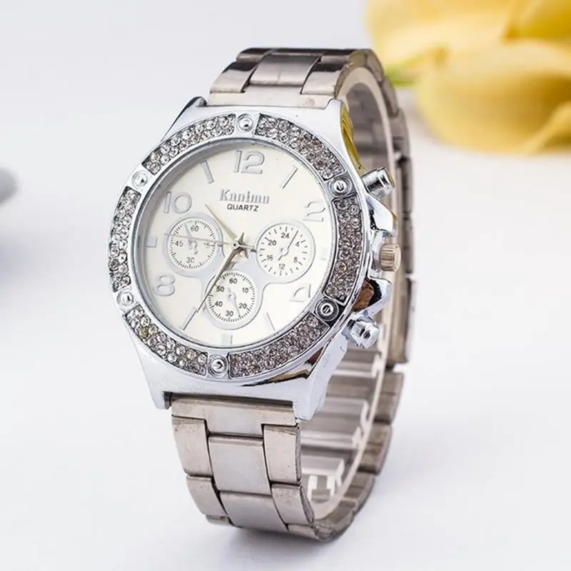 Женские часы известного бренда Reloj повседневные кварцевые KANIMA с серебристыми