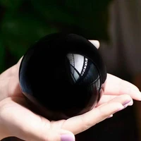 natural obsidian ball polished crystal ball for healing home decor