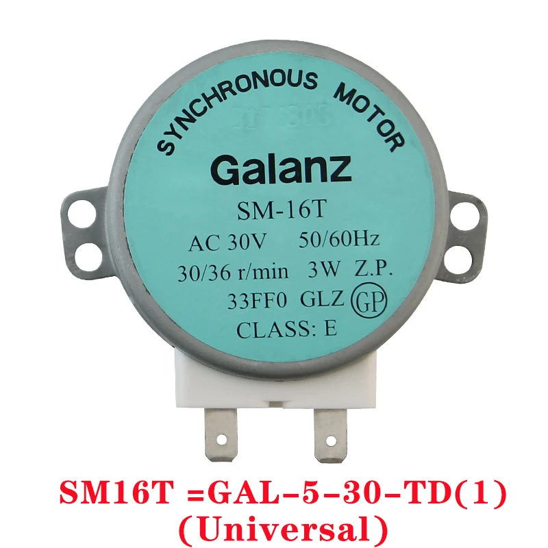 SM-16T GAL-5-30-TD(1) AC30V 50/60 Гц Микро Поворотный синхронный мотор лотка для микроволновой