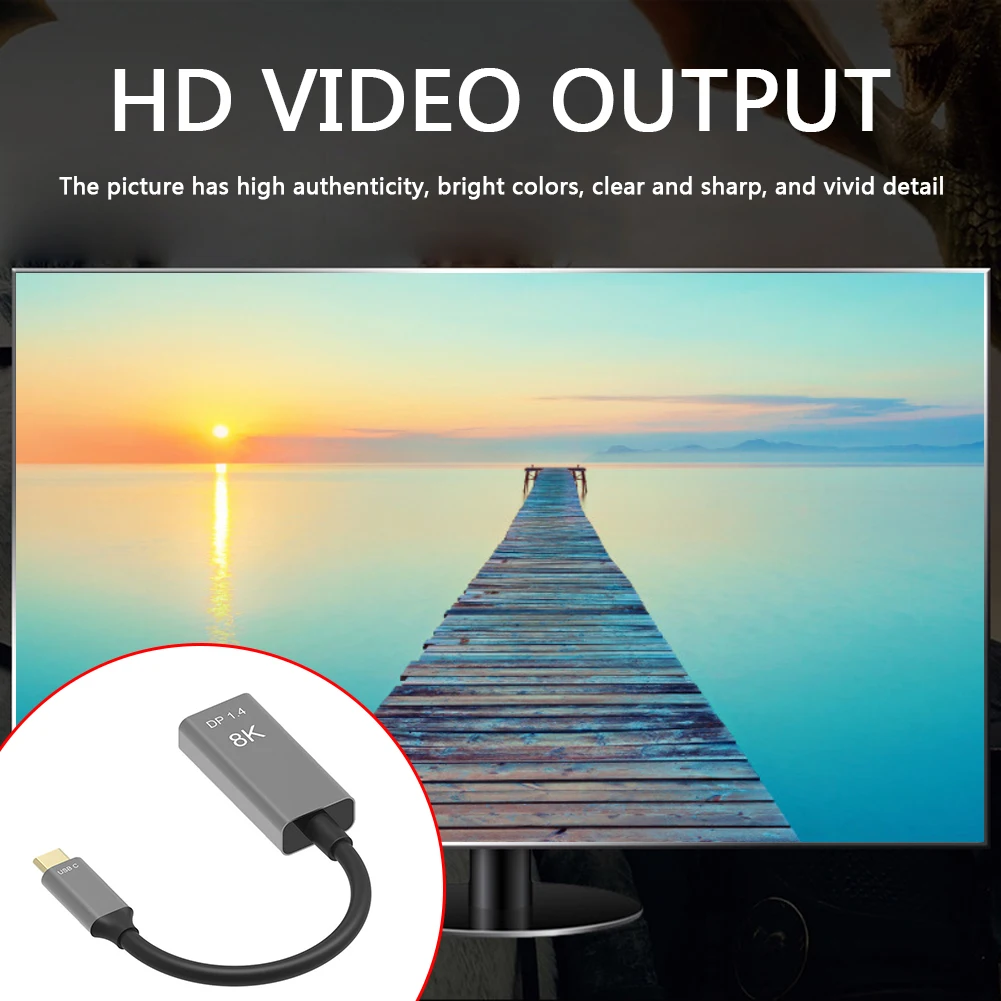 Кабель-Переходник USB Type-C для порта дисплея 1 4 с высоким разрешением 8K |
