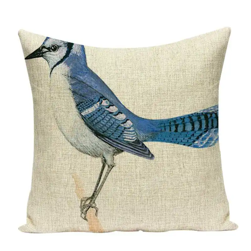 С мультипликационным принтом сердитые птицы льняная подушка крышка браслеты из