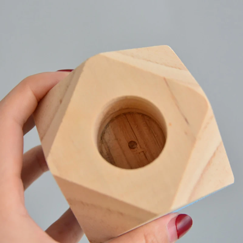 

Creative Wooden Pen Holder Office Desktop Storage Ornaments Office Supplies Multifunction Artificial Plant Pot JYYZS45
