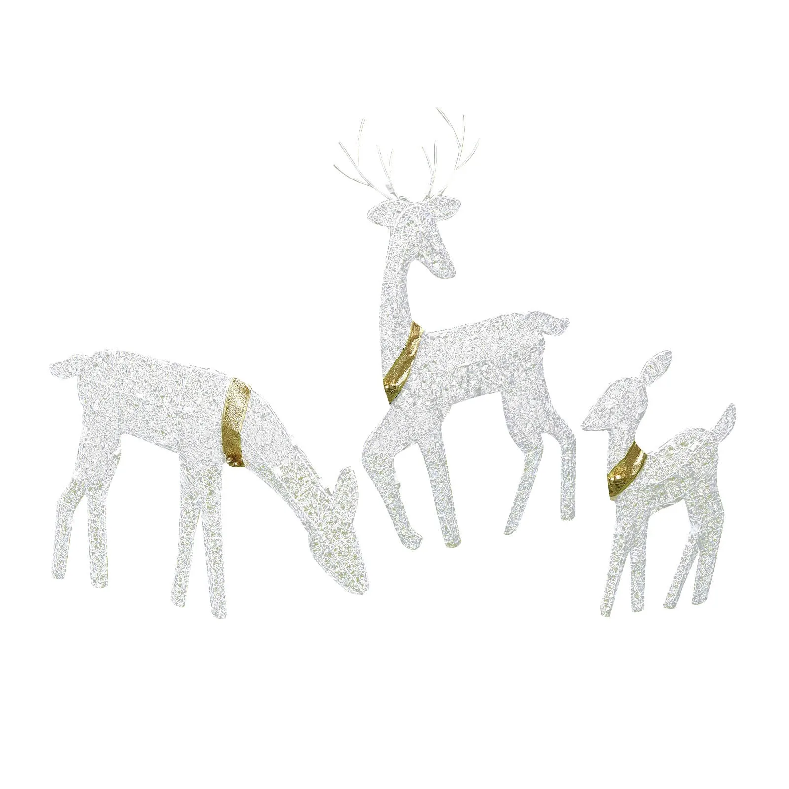 Decoraci&oacute;n navide&ntilde;a iluminada para exteriores, ciervo navide&ntilde;o, vacaciones, familia, navidad-1