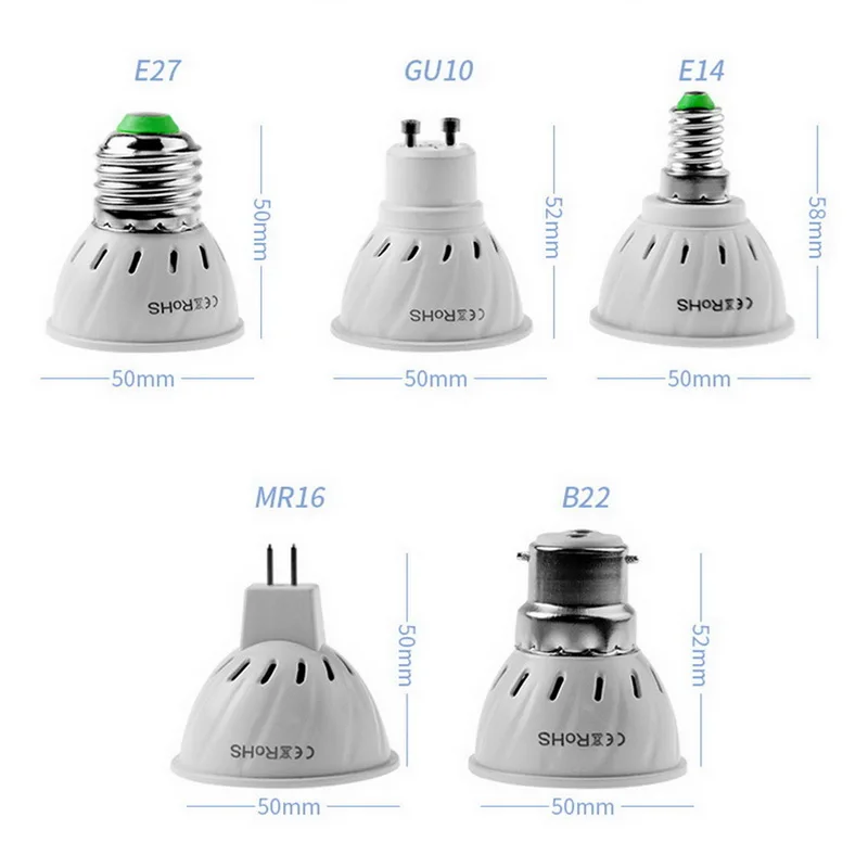 B22 E14 GU10 Phyto Led гидропонный свет роста E27 лампа для выращивания MR16 полный спектр 220 В