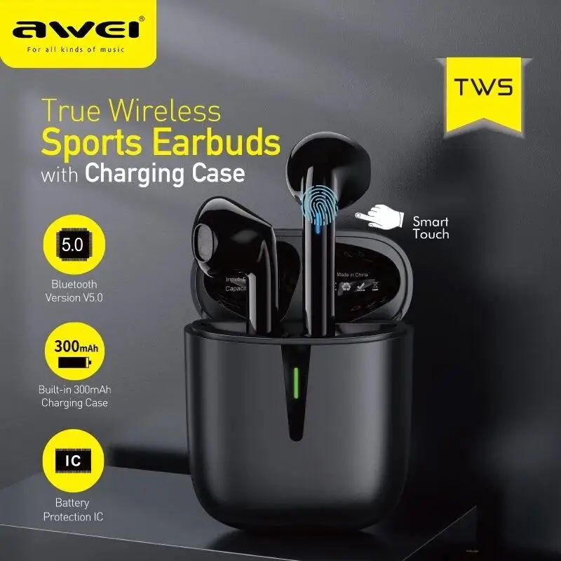 

AWEI T21 Sport Wireless Earphone Bluetooth Gaming Earbuds