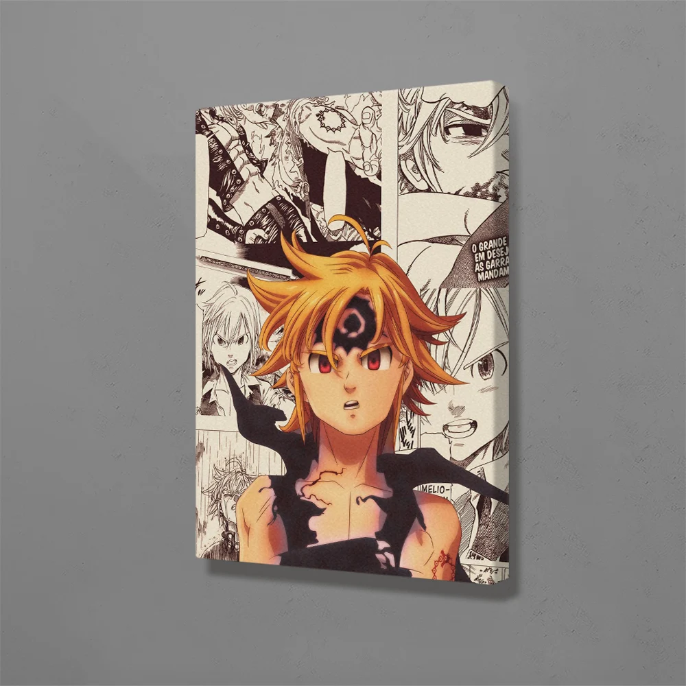 

Meliodas Nanatsu No Taizai Anime Decoration Prints Canvas Manga Home Decor Dorm Living Room Bedroom Poster Painting Wall Art