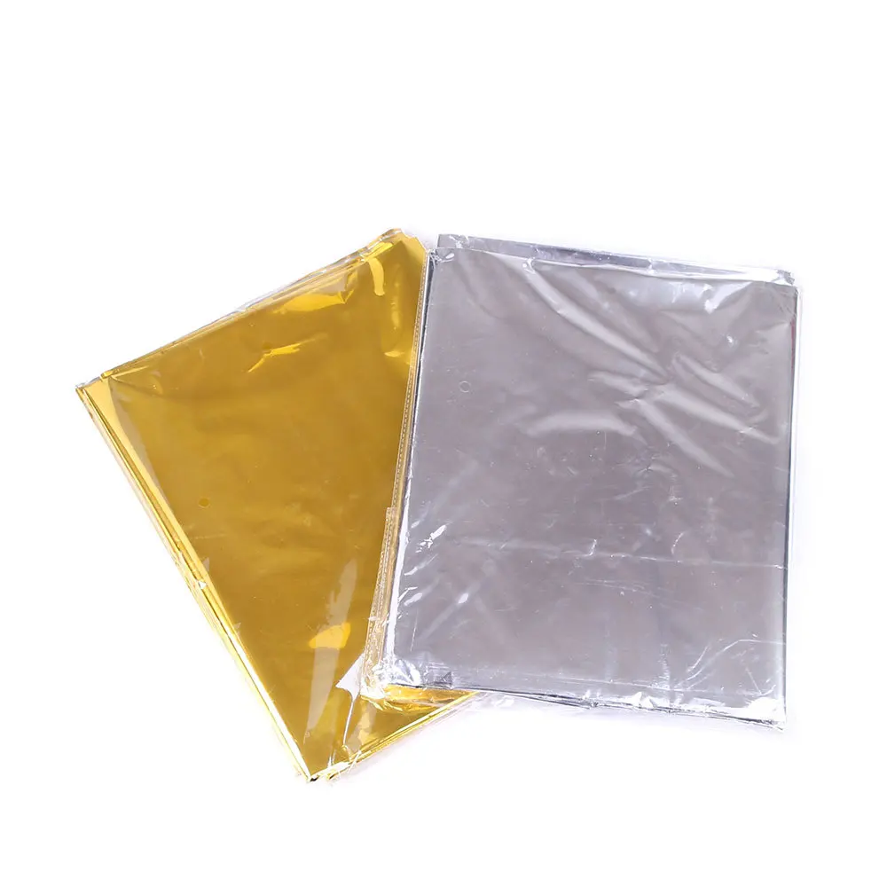 

274*137cm Solid Color Aluminum Foil Tablecloth Table Cover Disposable Tableware Party Catering home decor wedding birthday