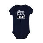 Детское Боди Одежда для новорожденных, хлопковый боди с коротким рукавом, верхняя одежда для мальчиков и девочек на день рождения