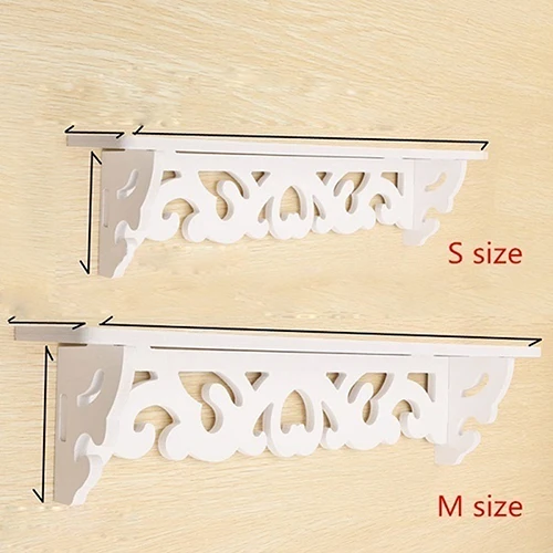 Wooden Carved Hollow Wood Wall Hanging Rack Shelf Shelve Holder Storage Home Decor Holders Racks Organizer | Дом и сад