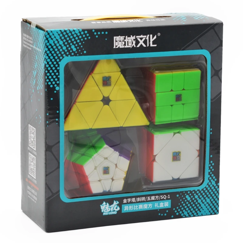 Moyu кубик рубика подарочный набор 4 шт. Cubing WCA официальный конкурс megaminx Пирамида Skew