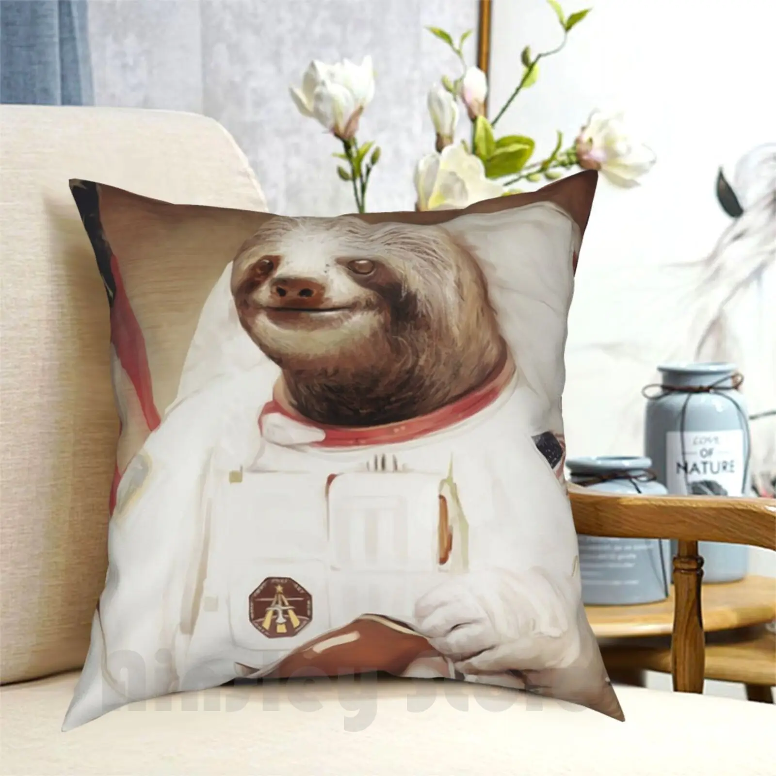 

Astronaut Sloth Pillow Case Printed Home Soft DIY Pillow cover Astronaut Sloth Meme Memes Dank Meme Astronaut Sloth Tumblr