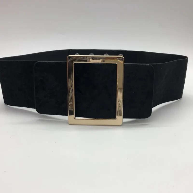 [EAM] 2020 новый стиль замшевый ремень с пряжкой на талии однотонный универсальный