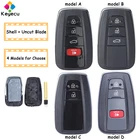 Смарт-чехол KEYECU для автомобильного ключа с 22018 кнопками, брелок для Toyota C-HR RAV4 Prius Avalon Camry 2019 2020 2021