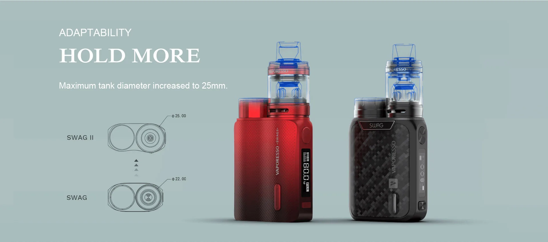 Vaporesso Vape SWAG 2 комплект с коробкой Mod NRG ПЭ бак распылитель GT 4 сетки Катушки основной аккумулятор пара электронная сигарета