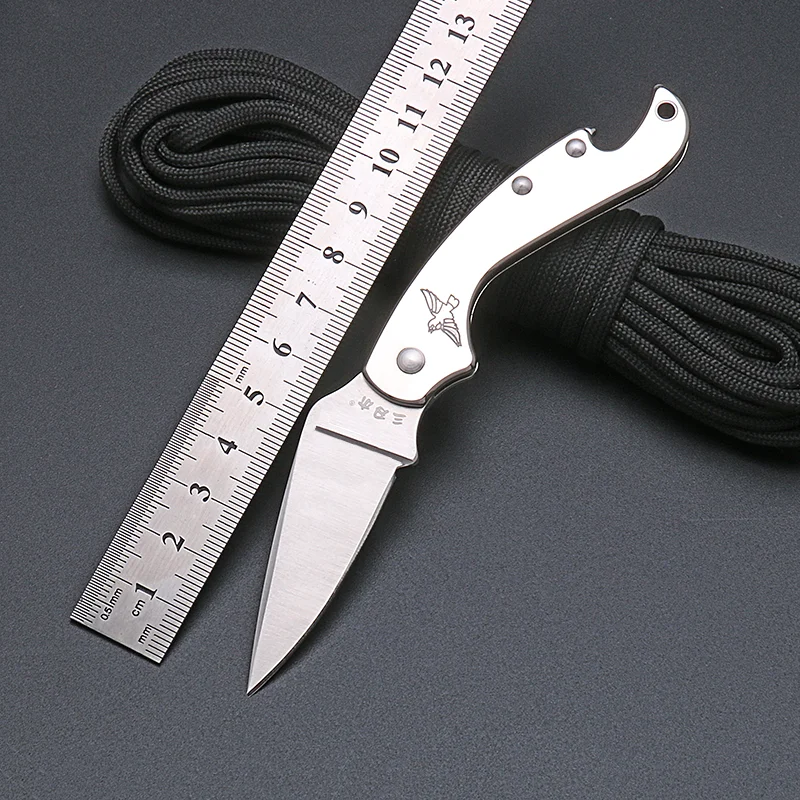 

Sanrenmu 6020 Mini Folding Knife Keychain Knife Outdoor Camping Survival Hunting Utility Knife EDC Pocket Tool