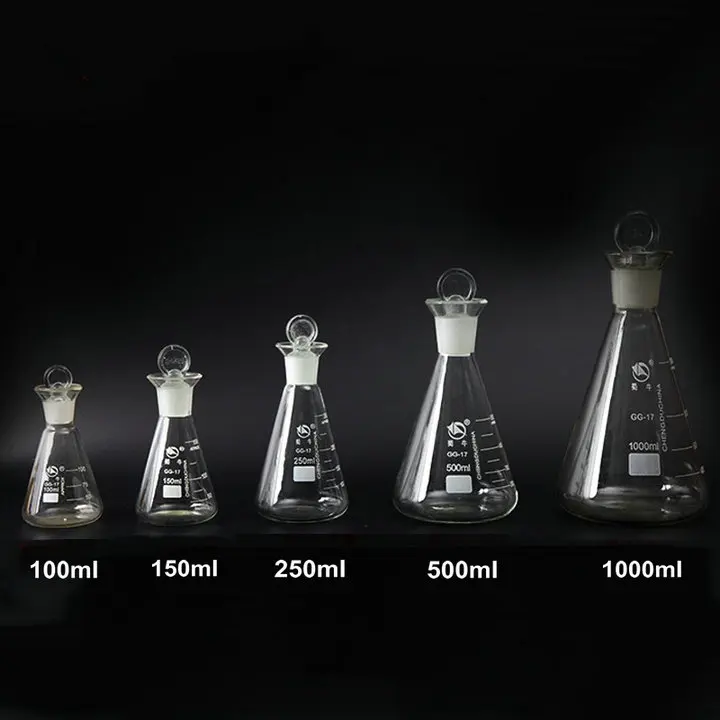 1 шт в переменного тока 50 1000 мл Стекло флакон для йода коническая колба