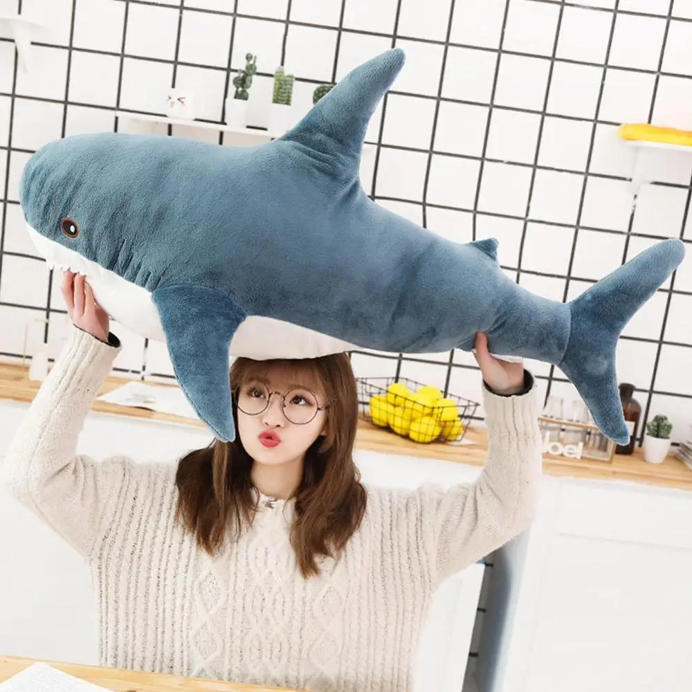 Плюшевая подушка рыба игрушки милая кукла Акула подарок для женщин