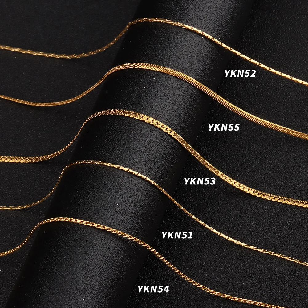 

Cuban Chain Necklace Punk Gold-Plated Hip-Hop Style Men And Women Couple Necklace Retro Gold Solid Metal Collar