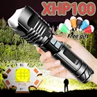Супермощный светодиодный фонарик XHP100, перезаряжаемый от USB светодиодный фонарик XHP90, тактический фонарь XHP50, ручная Лампа 18650, фонарик
