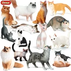 Фигурка кошки Oenux, фигурка сиамского сфинкса, Ragdoll, фигурка Персидского кота, Китти бобтейла, милое украшение, развивающая детская игрушка