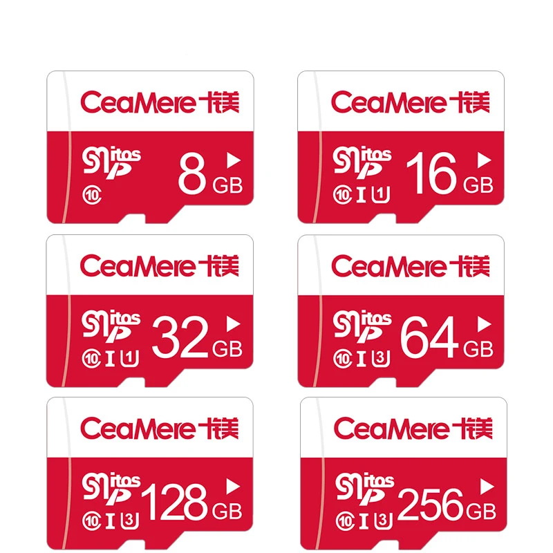 CeaMere слот для карт памяти 256 ГБ 128 Гб 64 U3 UHS 3 32 Micro SD карты Class10 1 флеш карта TF