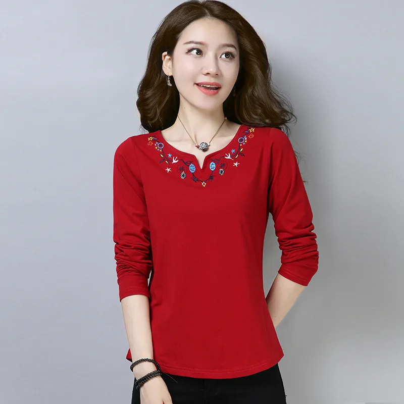 

Long sleeve T-Shirt Summer Tee Shirt Femme long Sleeve Debardeur Femme White