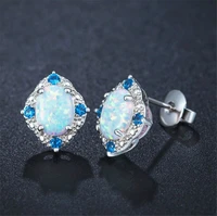 2021 new fashion all match zircon ladies earrings hot selling creative zircon earrings in europe and america
